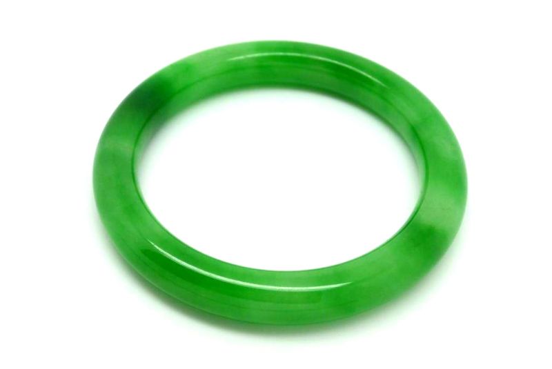 Jade-Armband Klasse A Kaiser grün 6cm 4