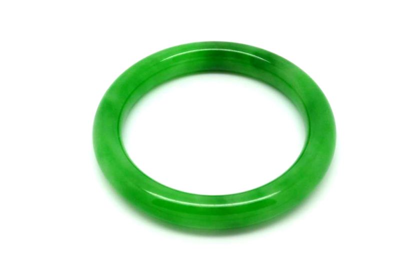 Jade-Armband Klasse A Kaiser grün 6cm 5