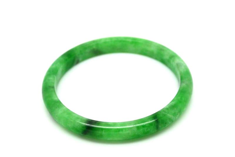 Jade-Armband Klasse A Smaragdgrün 5 6cm 2