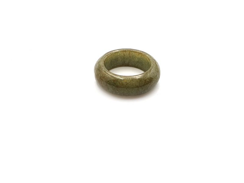 Jade Ring Durchscheinend Grün - Größe 16.25 2