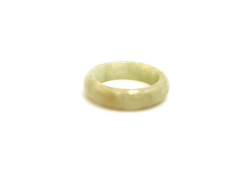 Jade Ring Durchscheinend Grün - Größe 20,25 2