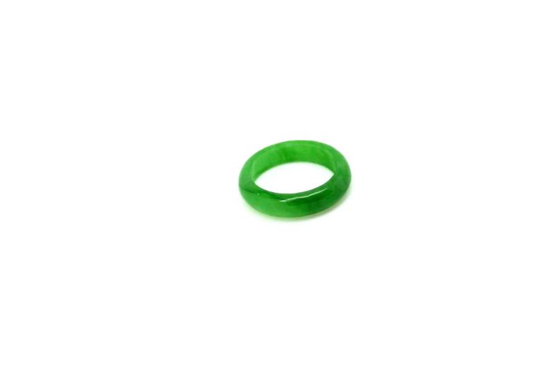 Jade Ring Grün - Größe 17,25 - Grün Transparent 2