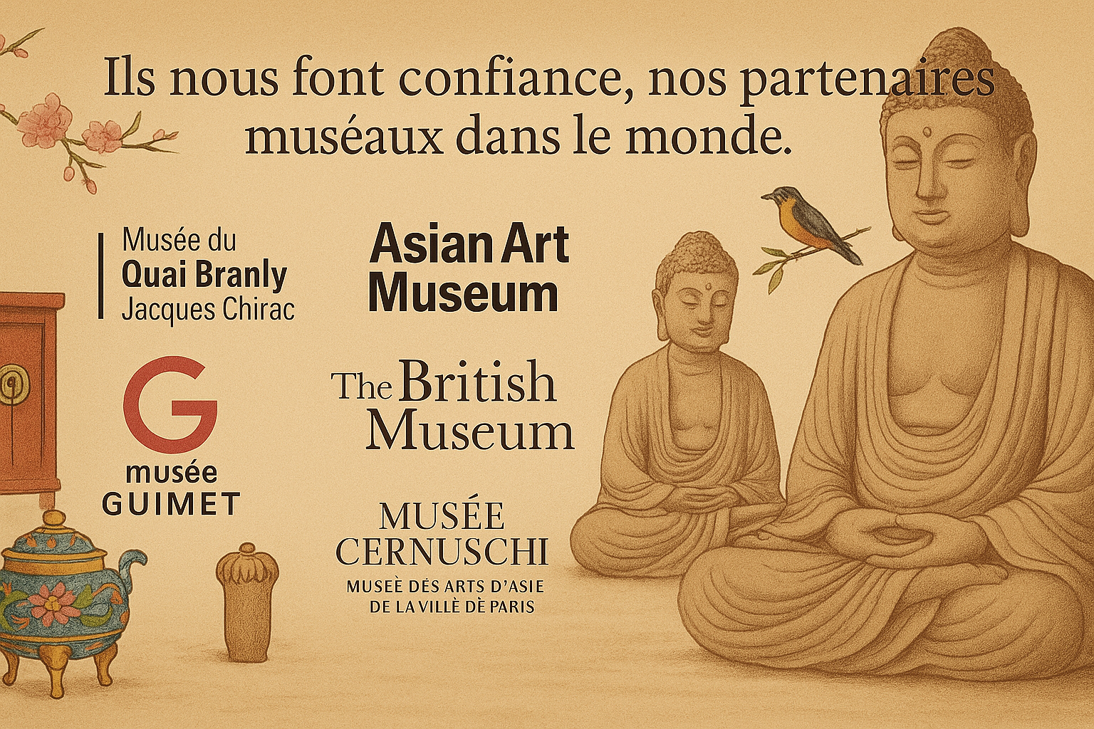 nos partenaires musées art asiatiques