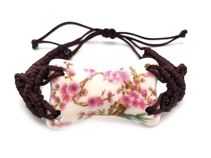 Keramik Schmuck - Blumen von China Kollektion - Armband - Kirschbaum 2