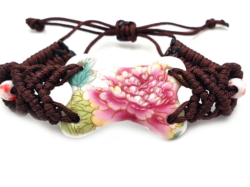 Keramik Schmuck - Blumen von China Kollektion - Armband - Pfingstrose 2 2