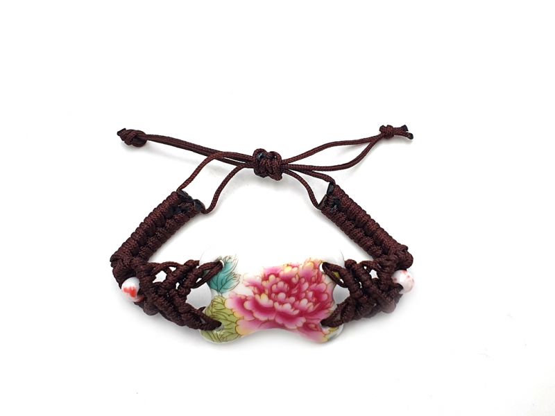 Keramik Schmuck - Blumen von China Kollektion - Armband - Pfingstrose 2 3