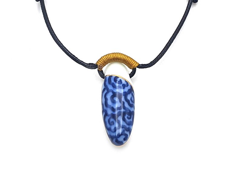 Keramik Schmuck Paradise Kollektion Halskette Tibetische Wolke - Tropfen 2