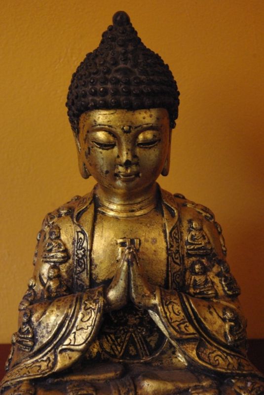 Kleine Buddha-Statue aus Bronze 2