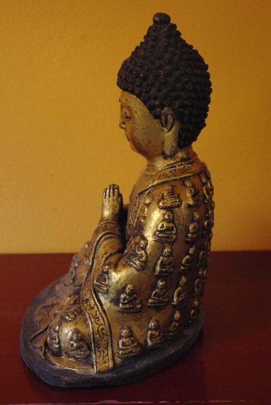 Kleine Buddha-Statue aus Bronze 4