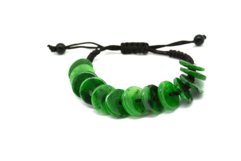 Kleine Jade Armband Grün Bi Scheiben 2