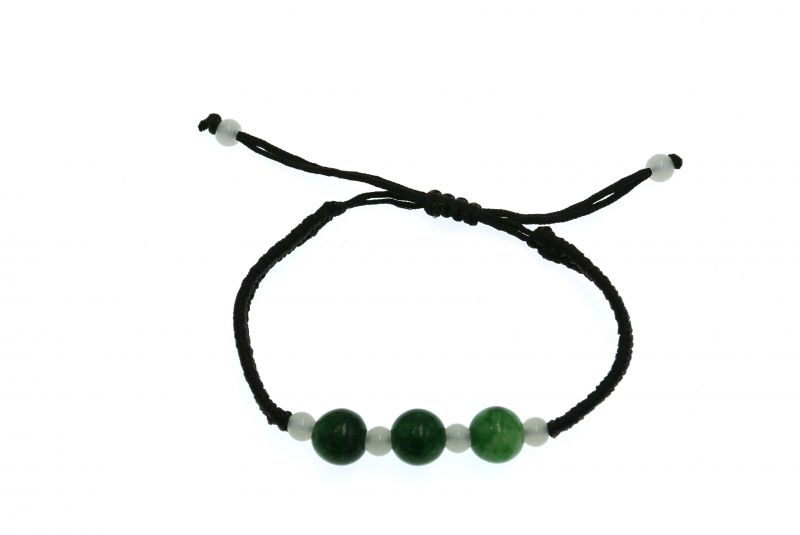 Kleines Jade Armband - 3 Jadeperlen 2