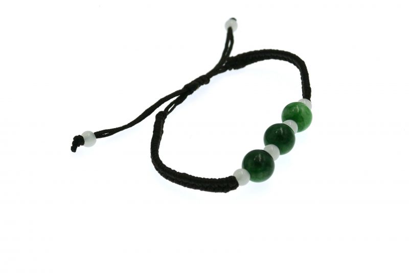 Kleines Jade Armband - 3 Jadeperlen 3