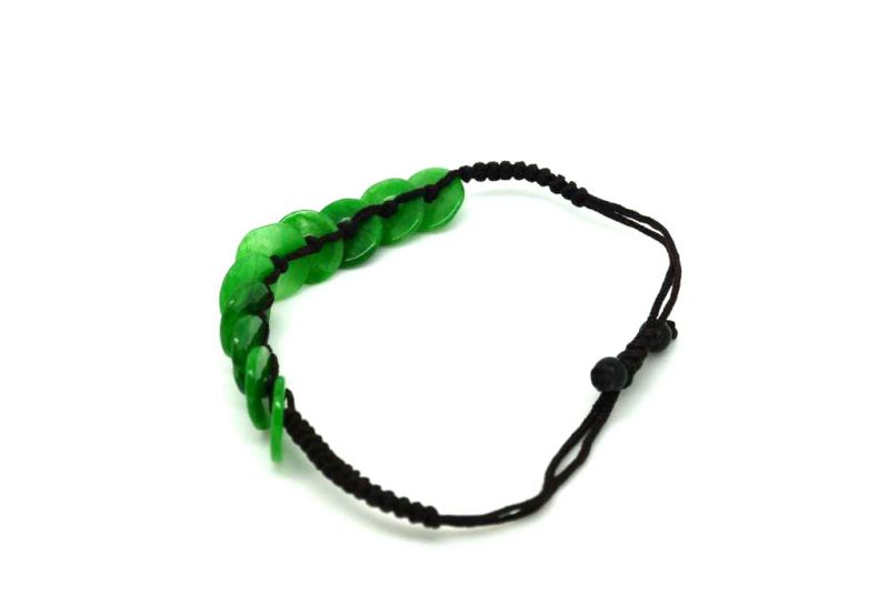 Kleines Jade Armband - Bi Scheiben 5