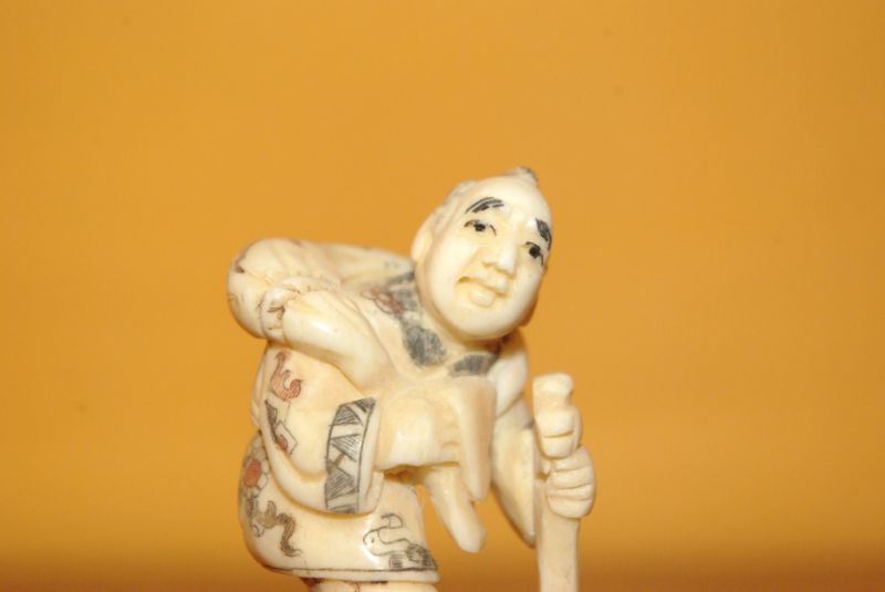 Knochen Netsuke chinesische Büffel 3