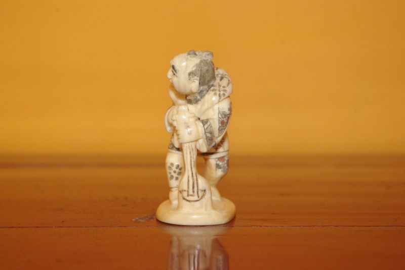 Knochen Netsuke chinesische Büffel 4