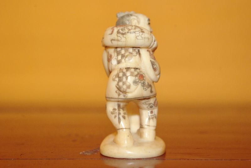 Knochen Netsuke chinesische Büffel 5