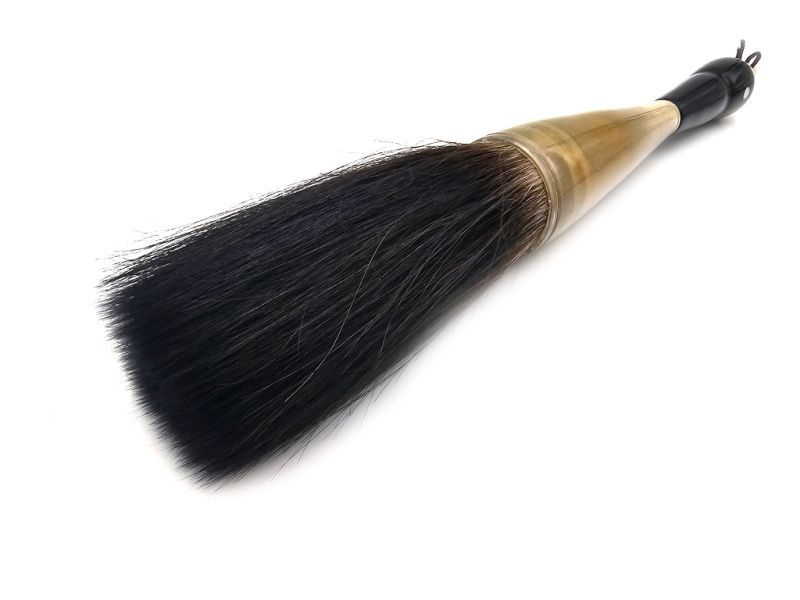 Large Chinese buffalo horn brush - Weasel hair 2