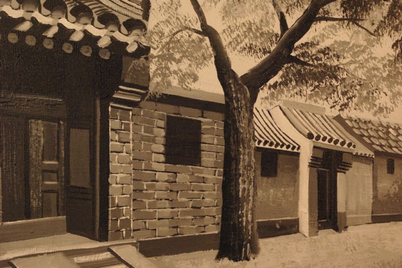 Malereien auf Leinen Hutong 5