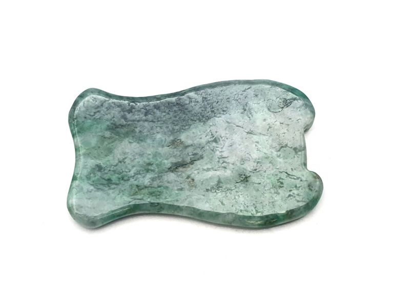 Medicina Tradicional China - Pez Gua Sha - Cuerpo y rostro - Degradado verde oscuro 1