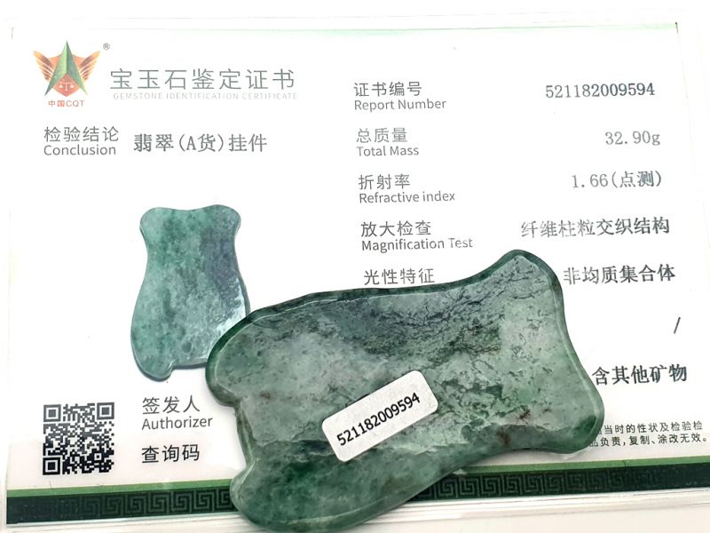 Medicina Tradicional China - Pez Gua Sha - Cuerpo y rostro - Degradado verde oscuro 2