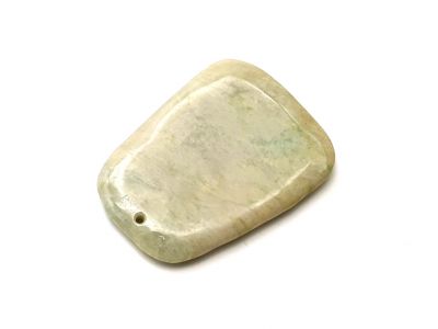 Mini Gua Sha in echter Jade - Apfelgrün