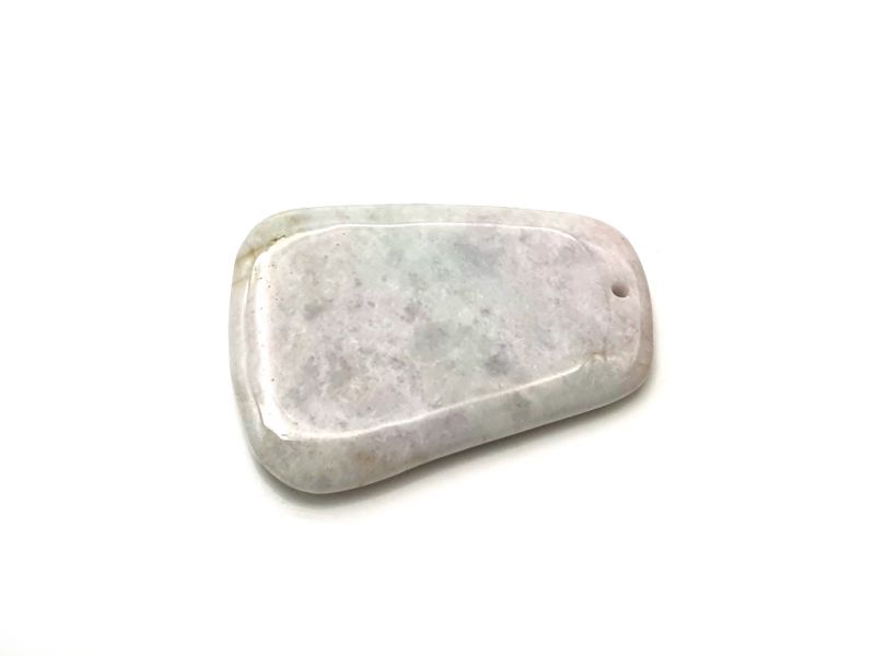 Mini Gua Sha in echter Jade - Grün und Weiß 2