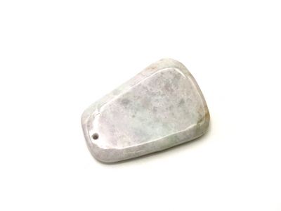 Mini Gua Sha in echter Jade - Grün und Weiß