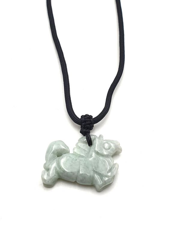 Necklace with Jade pendant Horse 1