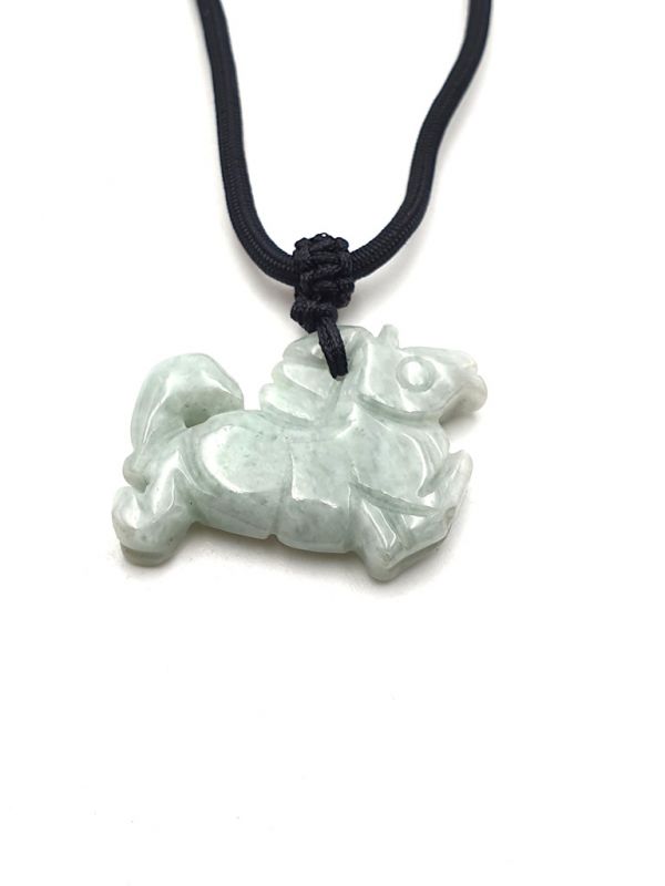 Necklace with Jade pendant Horse 2