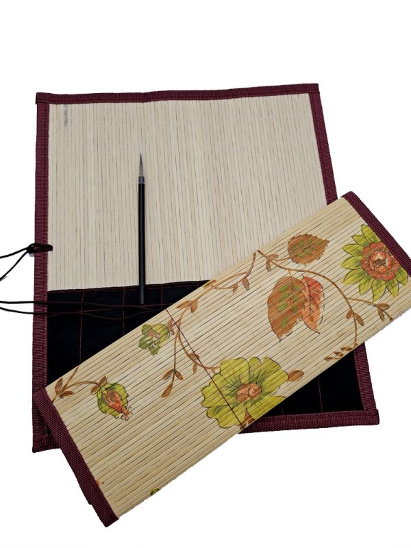 Notebook for Calligraphy - Rice paper - Brushes case - Ideal for transportation -4