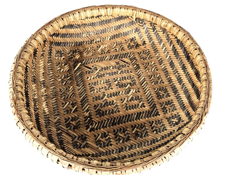 Old Chinese braided tray - Tray weaving 3