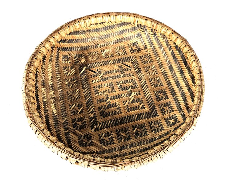 Old Chinese braided tray - Tray weaving 4