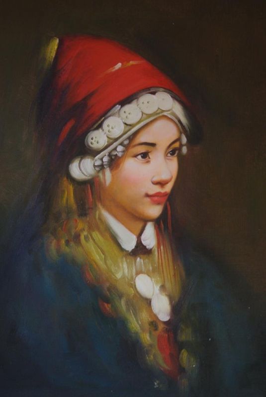 Portrait de femme - Peinture à l'huile