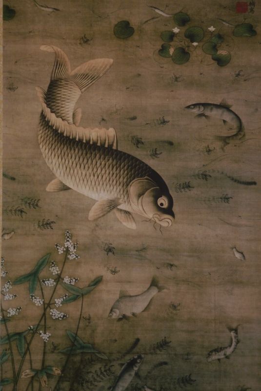 Le poisson rouge en peinture chinoise xieyi