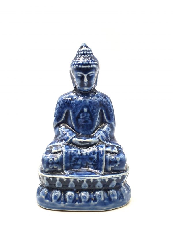 Porzellan Statuen aus China Buddha - Blau 2