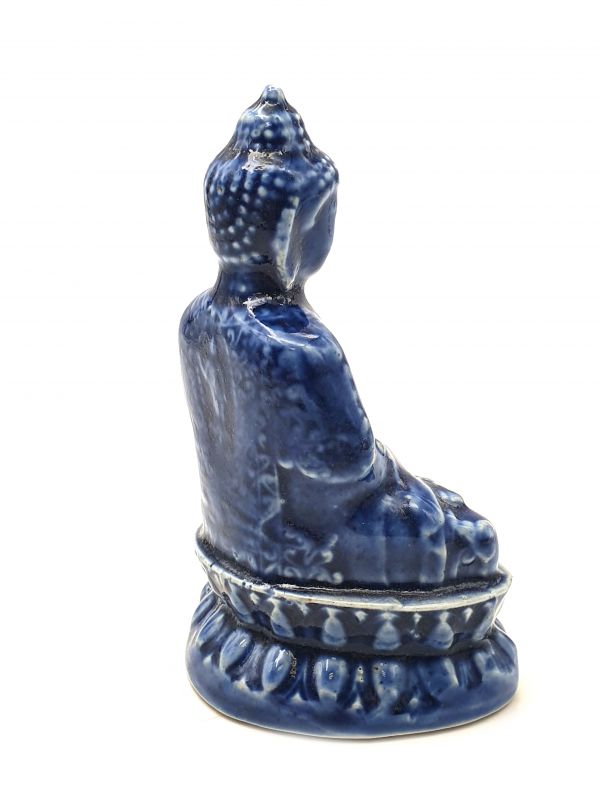 Porzellan Statuen aus China Buddha - Blau 4