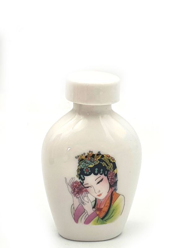 Porzellanflasche - Flüssige Tusche - 35ml - chinesische Frau 2