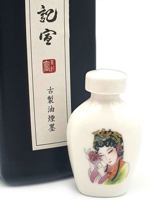 Porzellanflasche - Flüssige Tusche - 35ml - chinesische Frau