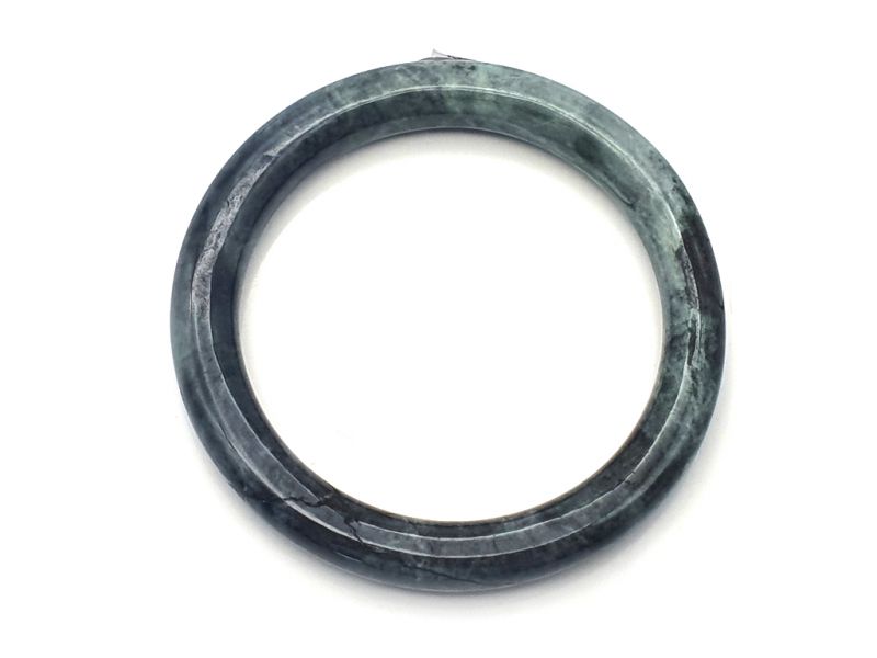 Real Jade Bangle - Jade Bracelet - online Jade shop -6.10cm - Dark green 1