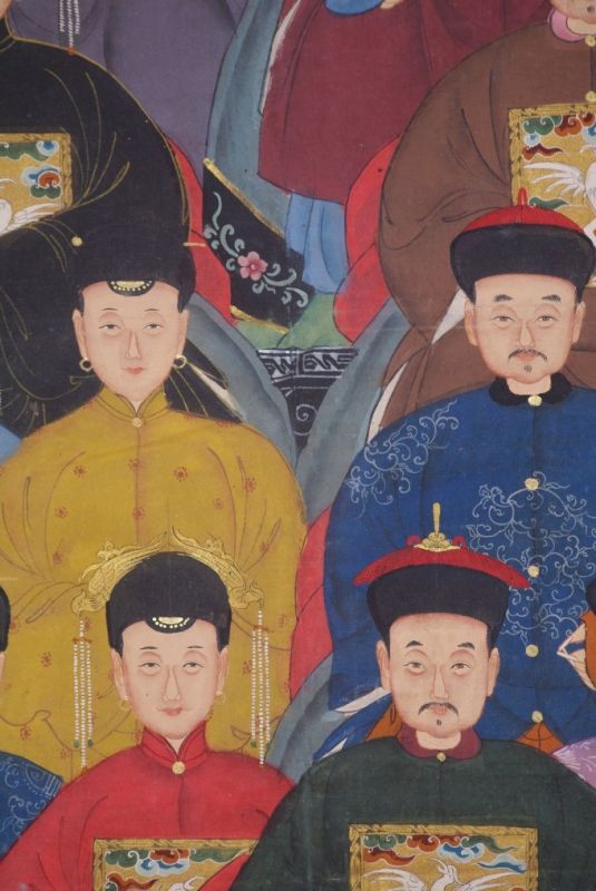 Sehr Grosse Chinesische Ahnenbilder 21 Personen 5