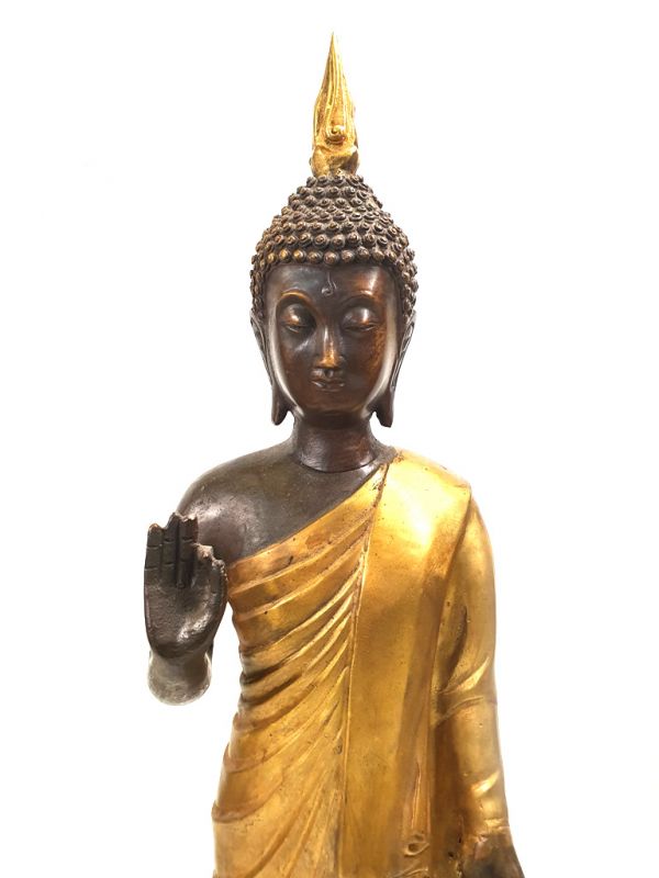 Sehr Länge chinesischen Buddha-Statue aus Bronze 2