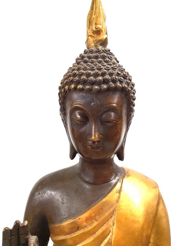 Sehr Länge chinesischen Buddha-Statue aus Bronze 4