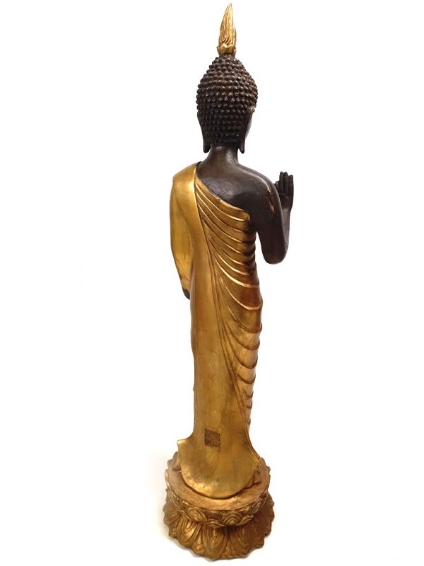 Sehr Länge chinesischen Buddha-Statue aus Bronze 5