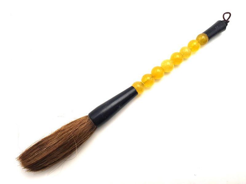 Small Chinese Calligraphy Brush Orange Transparent 1