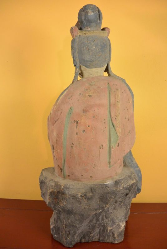 Statue aus Holz Göttin GuanYin 5