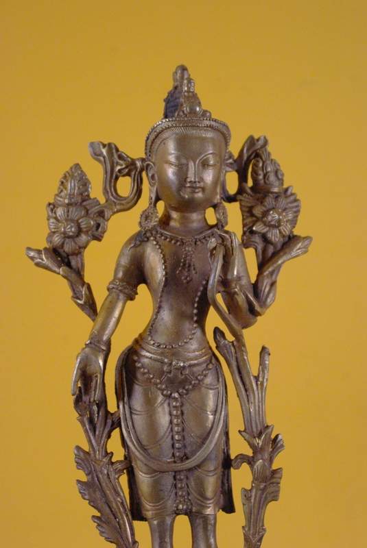 Statue eines tibetischen Bodhisattva Bronze 2