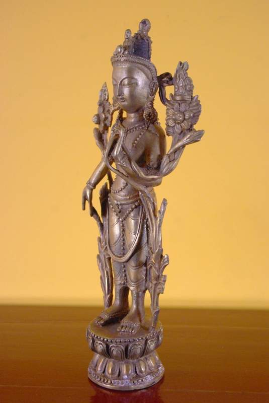 Statue eines tibetischen Bodhisattva Bronze 4