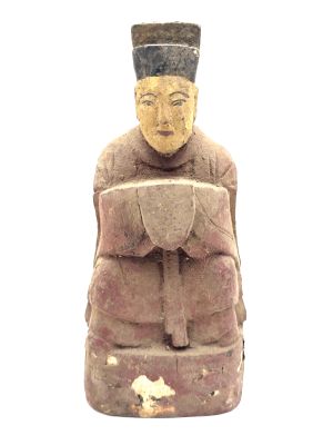 Statuette de Mandarin Ancestral - Art Sacré Chinois