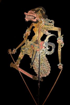 Théâtre d'ombres Indonésien Wayang Kulit Patih Arya Sakuni Théâtre d'ombres Indonésien Wayang Kulit Patih Arya Sakuni
