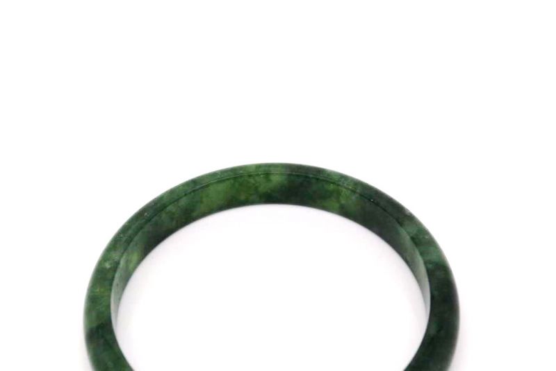 Thin green Jade Bangle 3